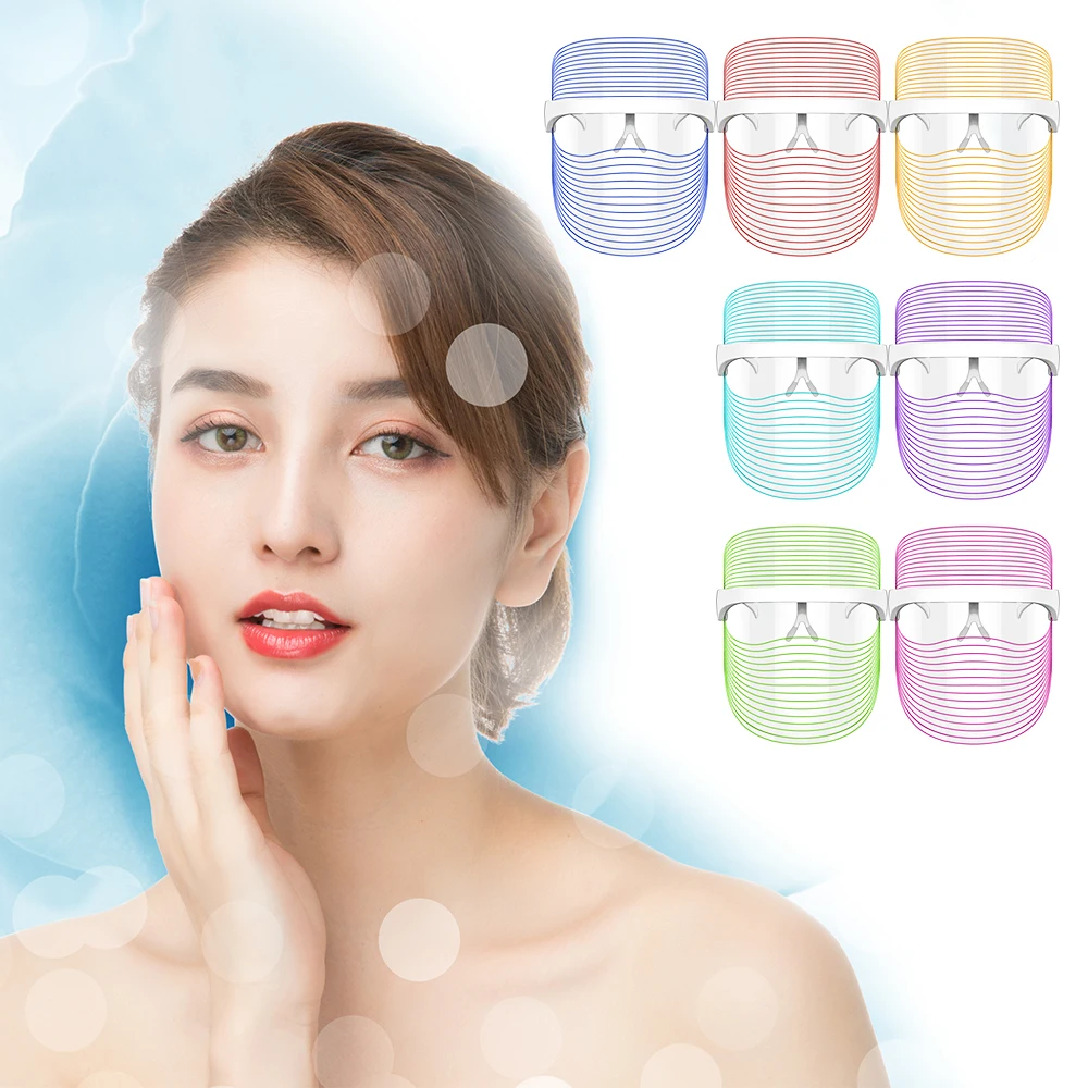 LED 7 Colors Light Mask Tender Facial Instrument For Anti-Aging Desalination Dark Spots Promote Collagen Reduce Wrinkles 1