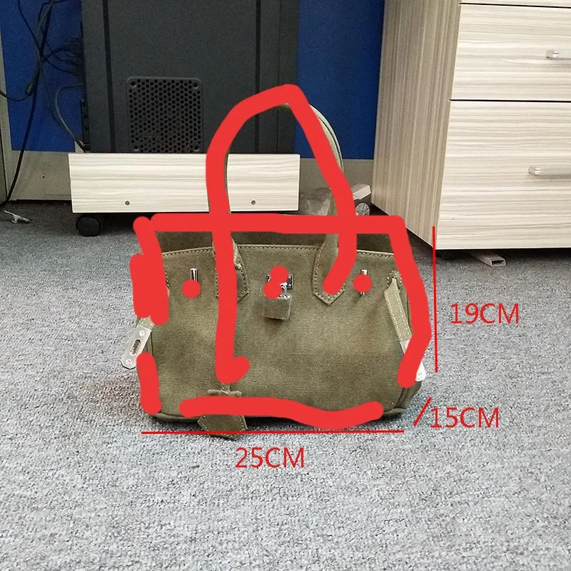 Army green25CM TIYINOEuropean Модный классический популярный логотип зелено-армейский брезентовый мешок Персонализированная граффити сумка через плечо - Цвет: Army green25CM