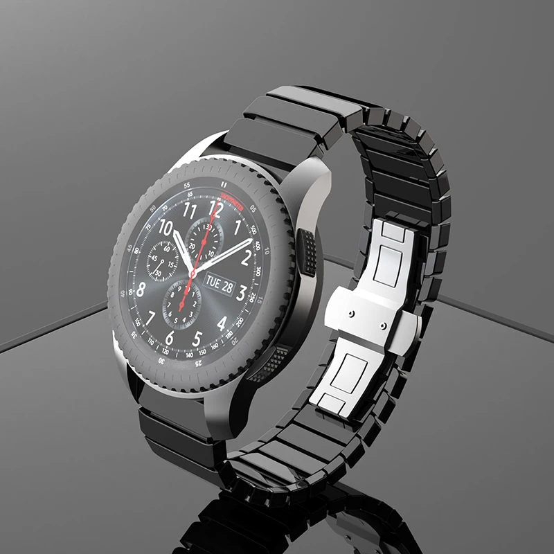 Ремешок керамический 22 мм для Samsung Gear S3 Frontier Huawei Watch GT 2 46 huami Amazfit Stratos