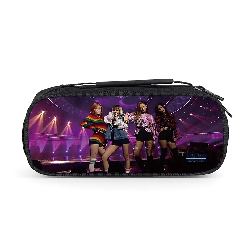 3D печать певцы команда Blackpink пенал для макияжа чехол школьные принадлежности для детей девочек пенал для карандашей косметический пенал на молнии