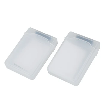 

2 packs Clear 3.5 INCH SATA HDD Hard Drive Storage Case