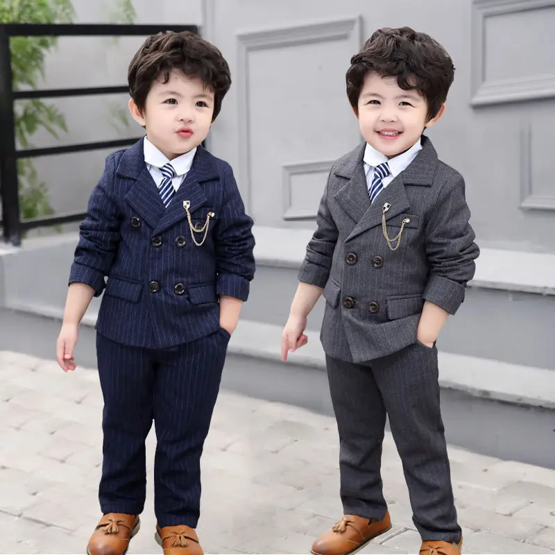 

Japan Boys Jacket Pants 2Pcs Clothing Set Gentleman Kids Formal Wedding Suit School Children Performance Graduation Dress