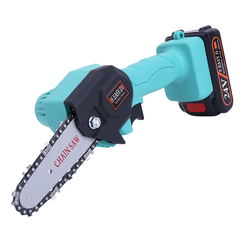 

4 Inch Portable Electric Pruning Saw Rechargeable Small Electric Saws Woodworking Lithium Battery Mini Chainsaw Garden Logging