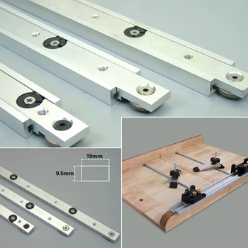 

Silver Metal Tool T Slot Slider Limit T Tracks Durable Woodworking Miter Tool Bar Modification