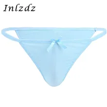 Мужское нижнее белье Танга бикини трусы нижнее белье трусы с бантом горячие сексуальные мужские трусики Экзотические костюмы для секса