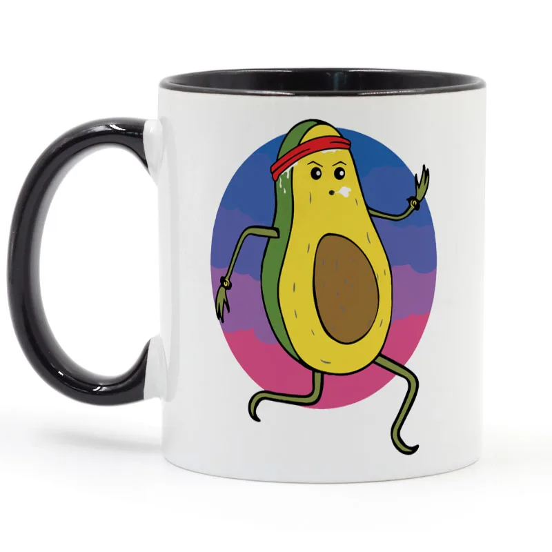 Keto Diet Running Avocado Coffee Mug Ceramic Cup Gifts 11oz Keto Diet Running Avocado Coffee Mug Ceramic Cup Gifts 11oz