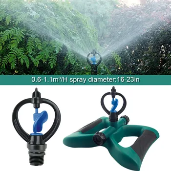 

Garden Sprinklers Automatic watering Grass Lawn 360 Degree Circle Rotating Water Sprinkler 3 Nozzles Garden Pipe Hose TDH