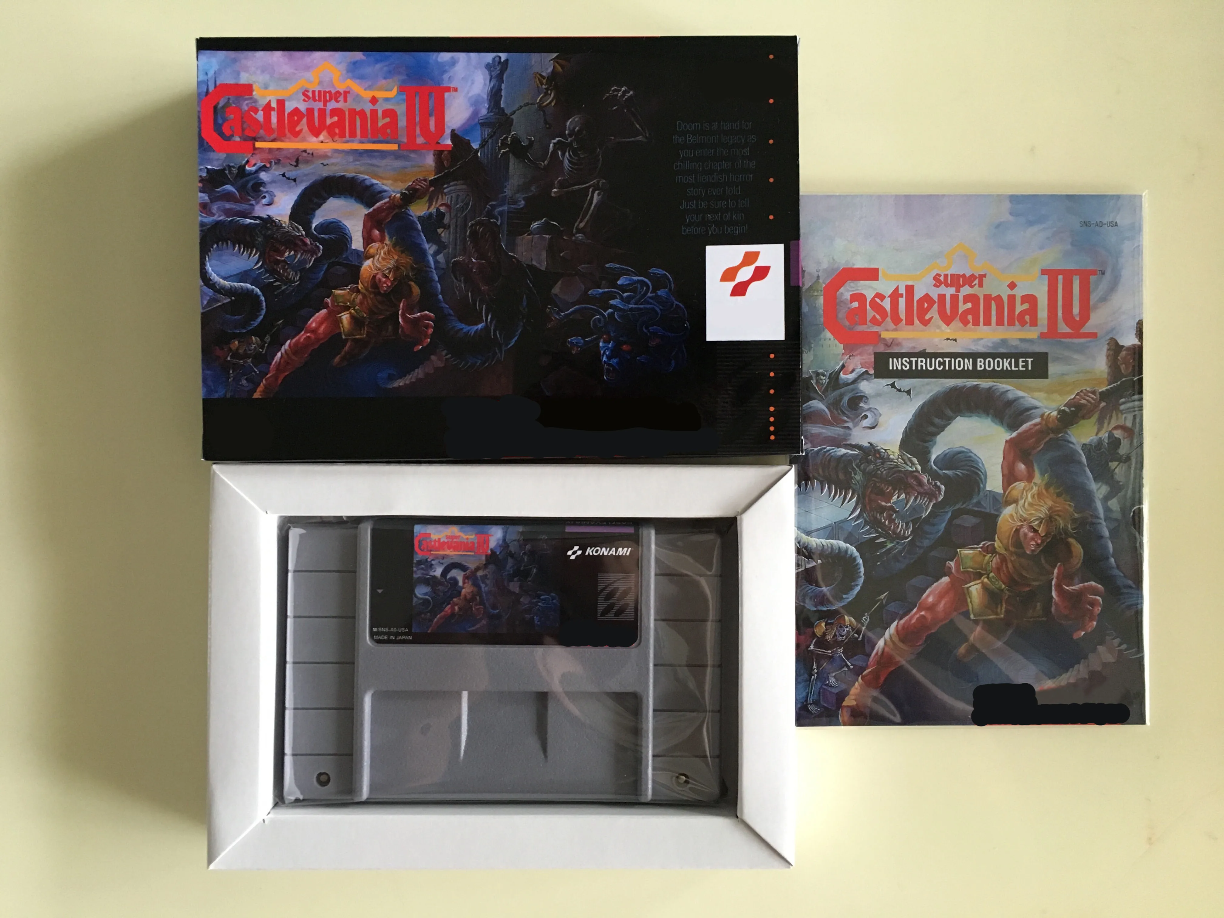 16-битные игры ** Super Castlevania IV (Американская версия! Коробка + инструкция картридж!) |