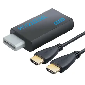 

Full HD 1080P for Wii to HDMI Converter Adapter for Wii2HDMI Converter 3.5mm Audio for PC HDTV Monitor Display with HDMI Cable