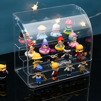 

Acrylic Toy Display Box Doll Storage Box Clear 3 Layers Toy Display Box Doll Organizer Storage Box Can Put Perfume Bottles Box