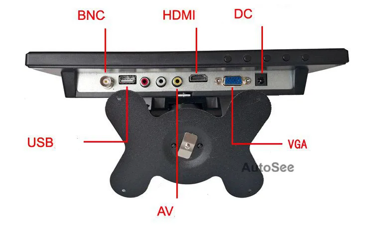 10,1 дюймов HD TFT lcd экран монитор для автобуса, грузовика 360 камера объемной сьемки системы