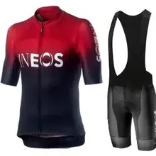 INEOS Pro Team майки для велоспорта мужские летние топы с короткими рукавами комплект дышащая одежда для езды на велосипеде нагрудник шорты спортивная одежда комплект