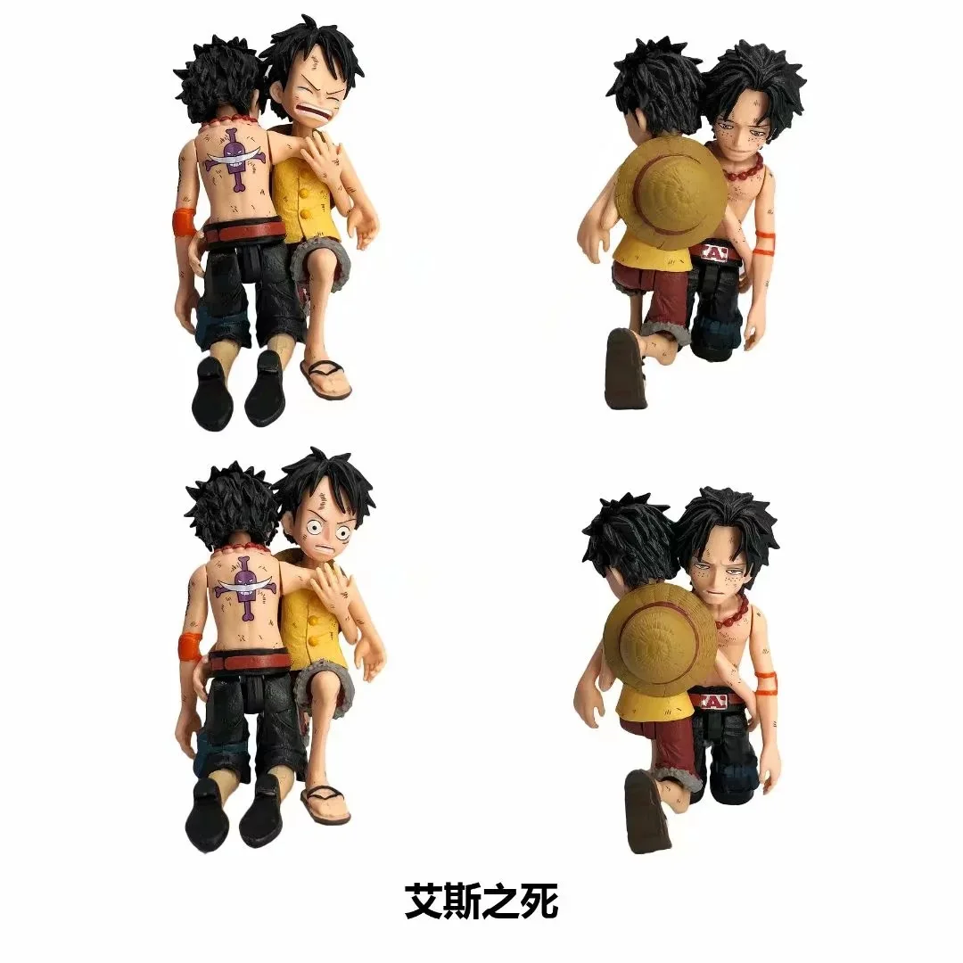 

One Piece Thank You Love 9-Childhood Luffy White Beard Tombstone Ace Death Capsule Toy Garage Kit