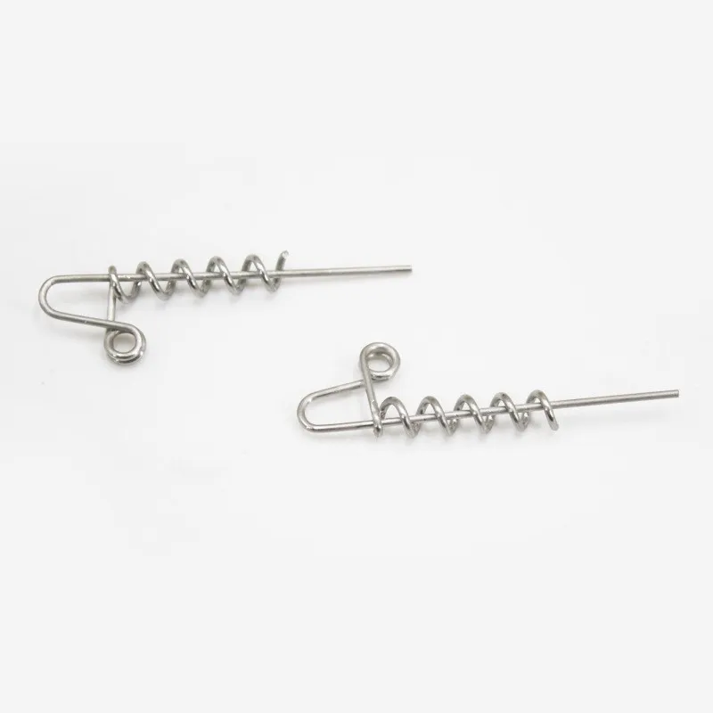 Soft Fishing Bait Connector Worms Lure Spring Lock Pins 45/60MM To Fixed Latch Needle Soft Lures Pesca Accessories 20pcs/lot fishing accessories,fishing line connectors,fishing tools,fishing tool,fishing tackle