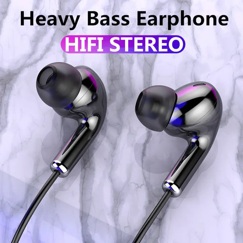 Wired Earphone In ear Headset Earbuds Bass Earphones For IPhone Samsung Huawei Honor Xiaomi 3 5mm Sport Gaming Headset With Mic