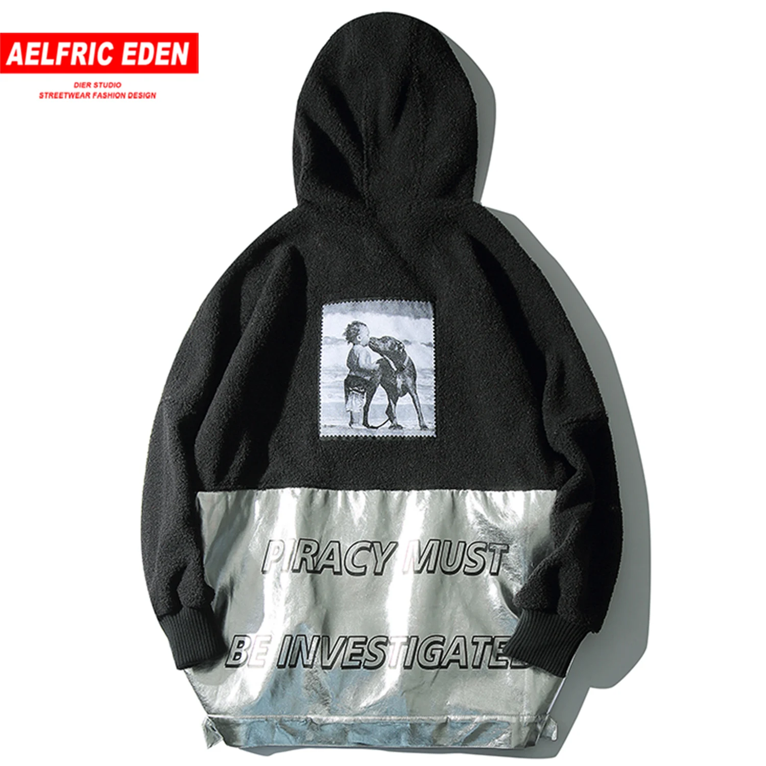 Aelfric Eden, хип-хоп, овечья шерсть, панк-рок, мужская куртка с капюшоном,, Harajuku, модная уличная одежда, топы, повседневные мужские толстые пальто, верхняя одежда