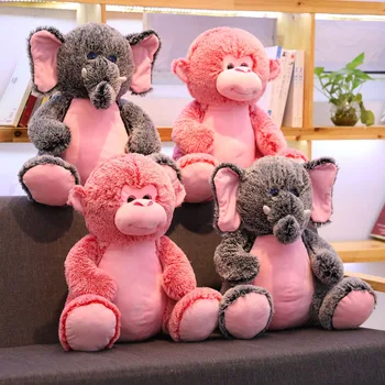 

Cute plush toy elephant little monkey doll doll puppet doll pillow child girl birthday gift