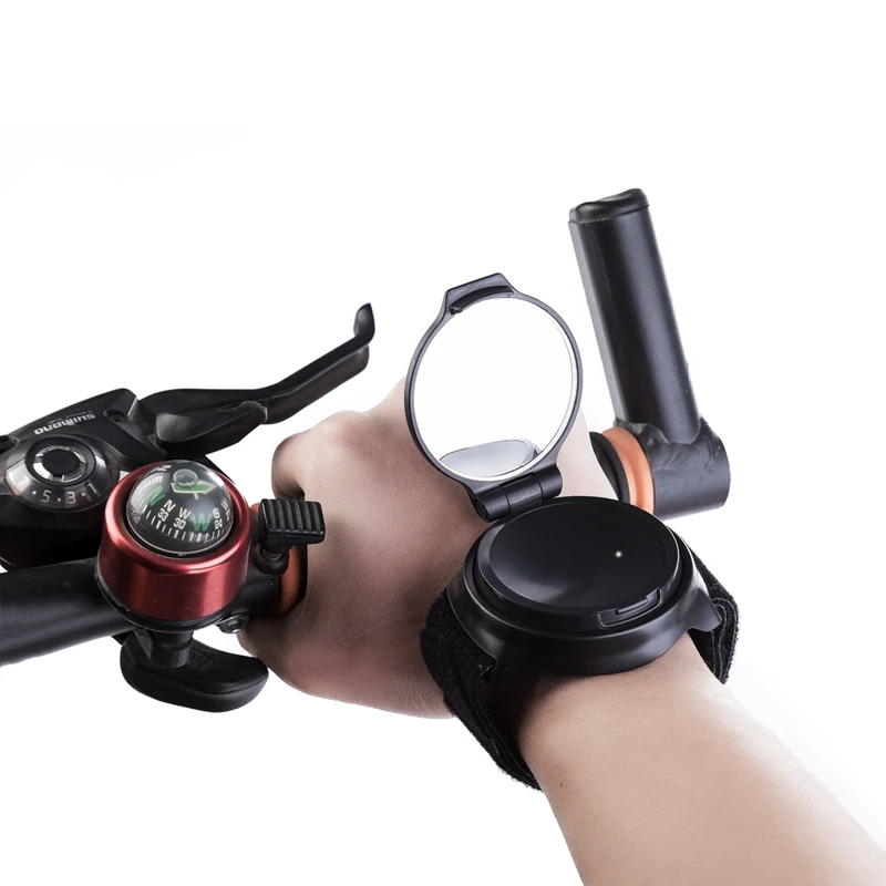 ABZB- Открытый спорт MTB велосипед зеркало заднего вида 360 Вращение ремешок