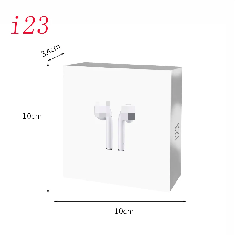i23 white Мини беспроводные Bluetooth наушники TWS Smart Touch управление всплывающее окно подключение наушники с чехол для зарядки и вызова Siri - Цвет: i23 white