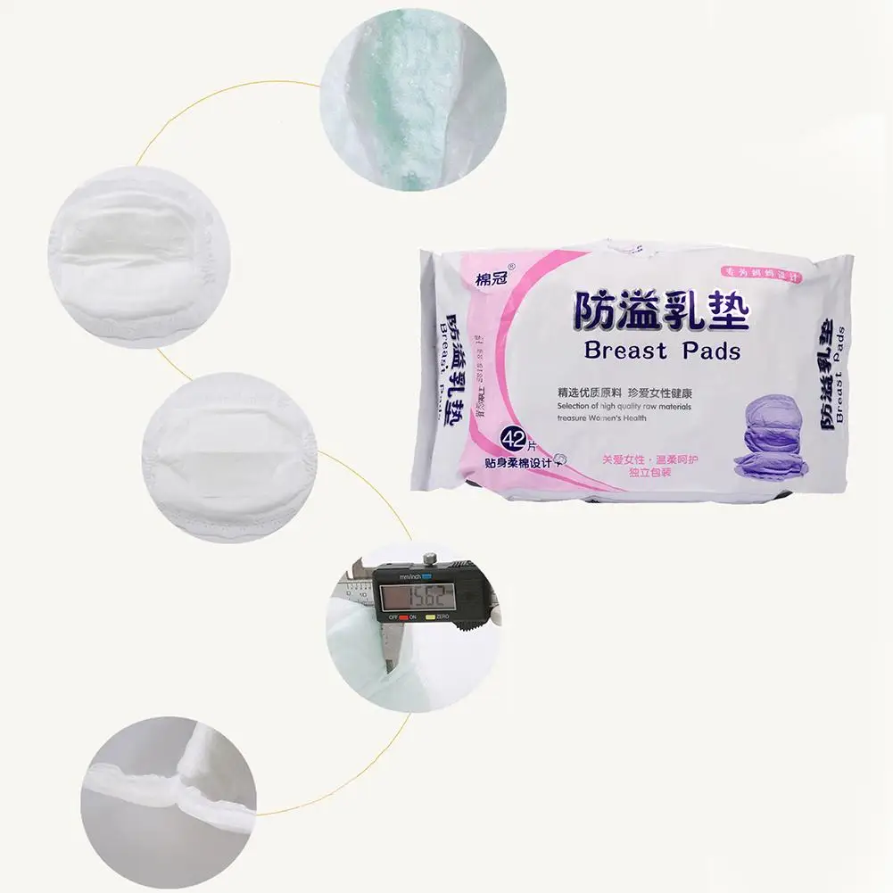 

42PCS Maternal Anti-overflow Breast Pad Postpartum Disposable Milk Spill Pad Mother Separated Milk Pad Postpartum Care Products