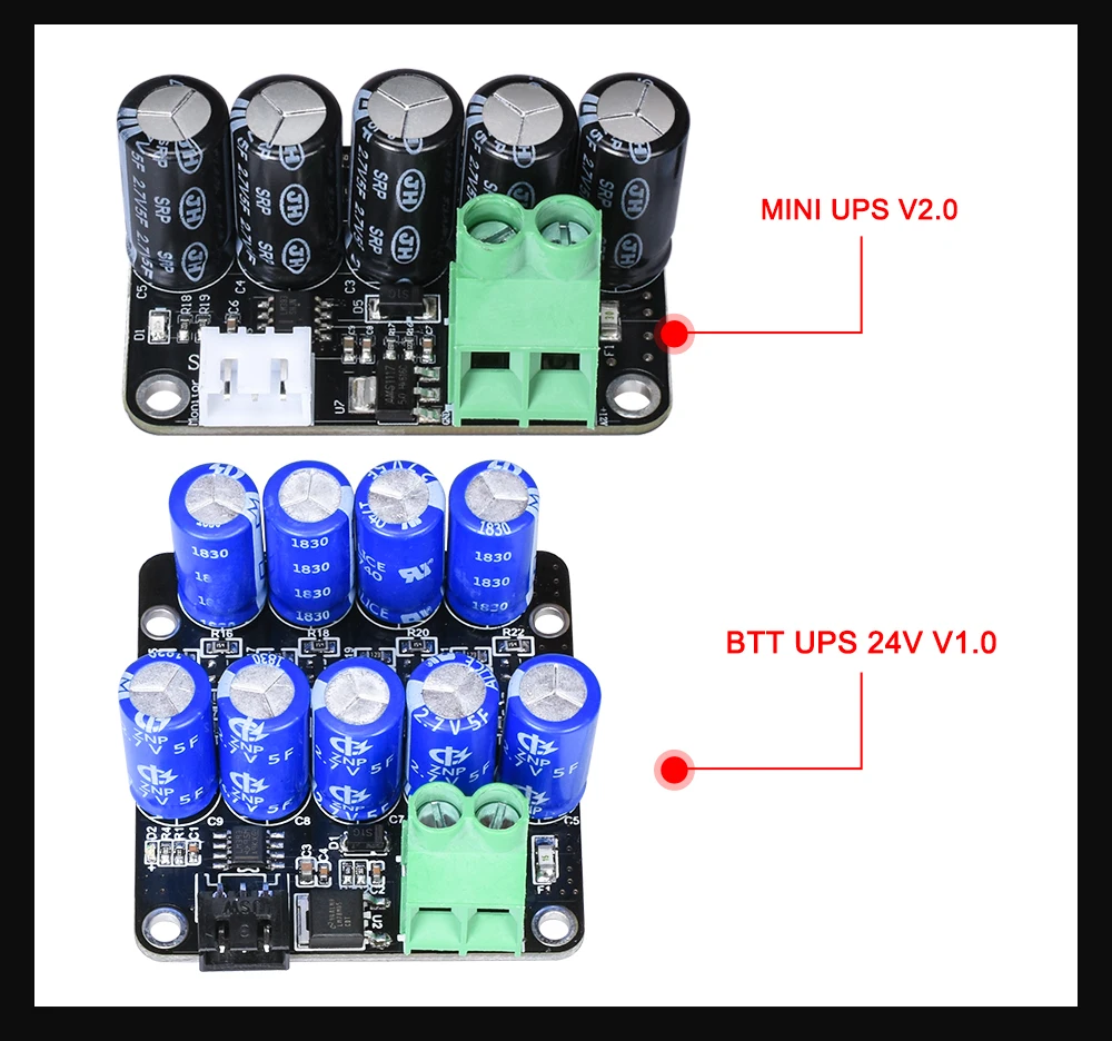 Части 3d принтера BTT UPS 24V V1.0 модуль для непрерывной печати при отключении питания модуль для Ender 3 SKR V1.3 PRO mini E3 плата управления