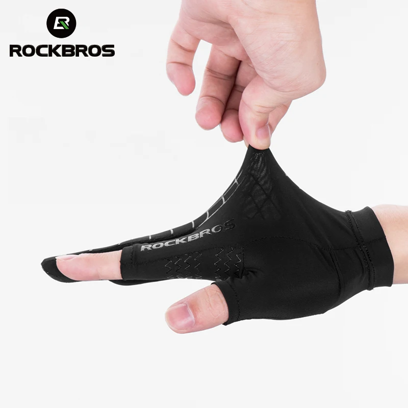 ROCKBROS Cycling Gloves Summer Anti-slip Thin Men Women Touch Screen Mitten Sports Driving Fishing Gloves MTB Bike Bicycle Glove 3
