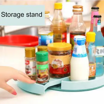 

Countertop Spice Bottle Rack Rotating Pull-type Seasoning Jar Storage Rack Kitchen Supplies for Oil Salt Sauce Vinegar