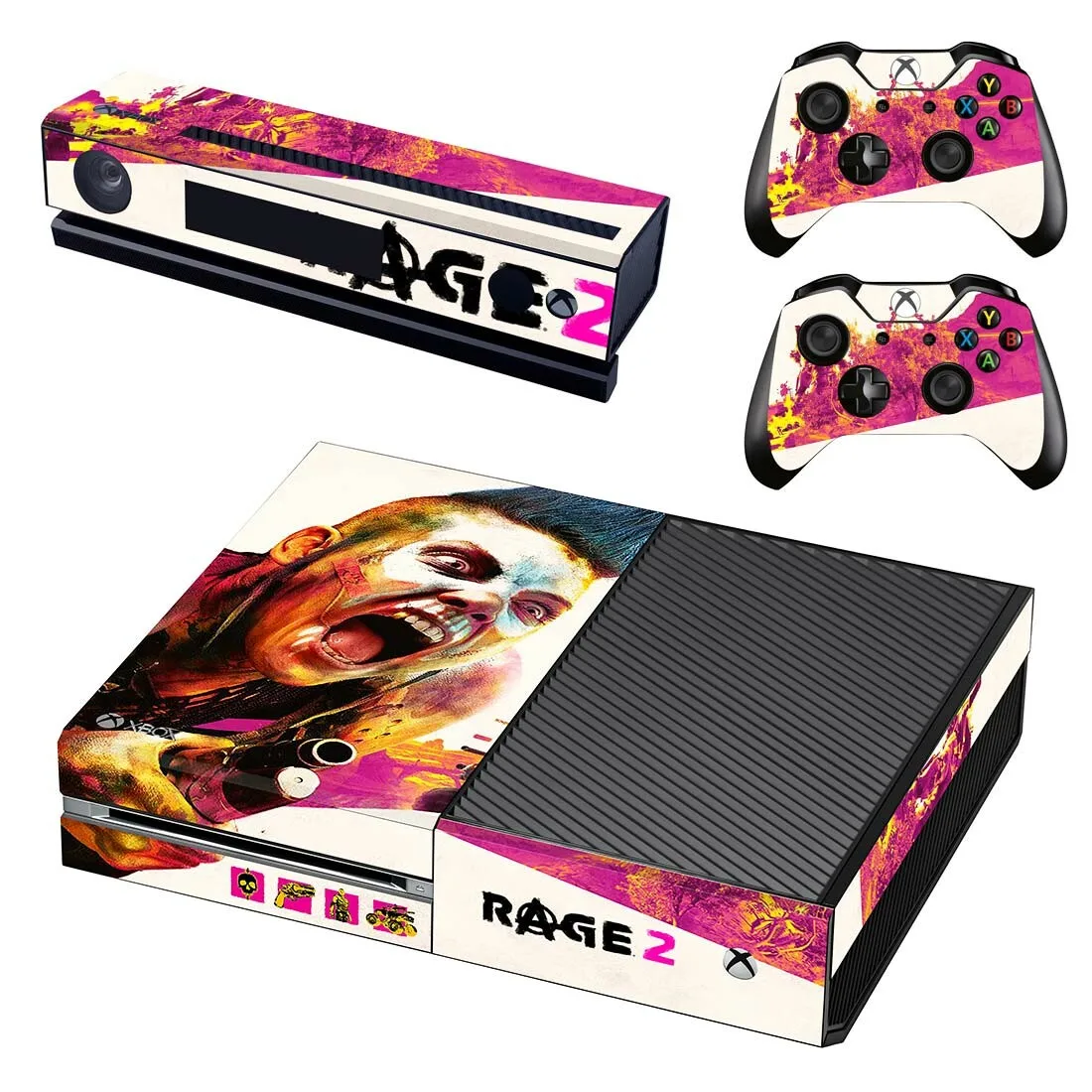 Игра Rage 2 Кожа Наклейка Обложка для Xbox One консоль& Kinect& 2 контроллеры для Xbox One Кожа Наклейка Винил