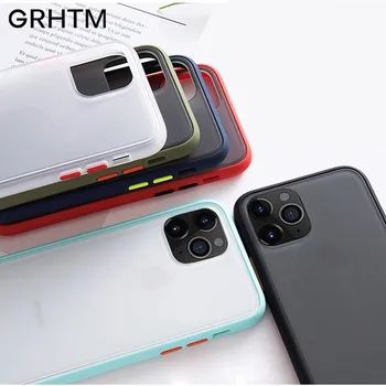 

Luxury Shockproof Case For iPhone 11 Pro X XR XS Max Silicone Translucent Matte phone cover For iPhone 6 6s 7 8 Plus case Coque
