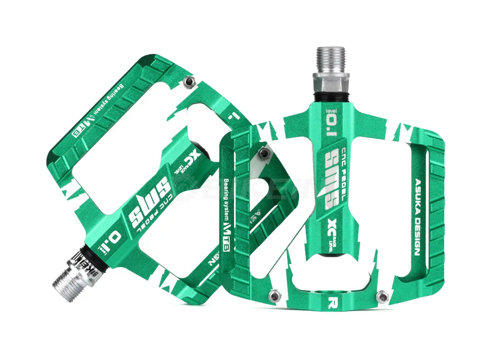 Mountain Bicycle Ultralight MTB Pedals 1 DU Bushing CNC Aluminum BMX Platform Flat Pedals Cycling Bike Accessories