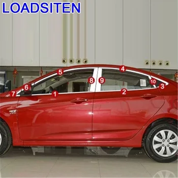 

Car Modified Decorative Chromium Window Body Exterior Trim Decoration Covers Mouldings 10 11 12 13 14 15 16 FOR Hyundai Verna