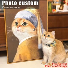 Photo custom Diamond painting Full Round Square Diamond Mosaic 5D DIY Diamond Embroidery Home Decor rhinestone custom painting