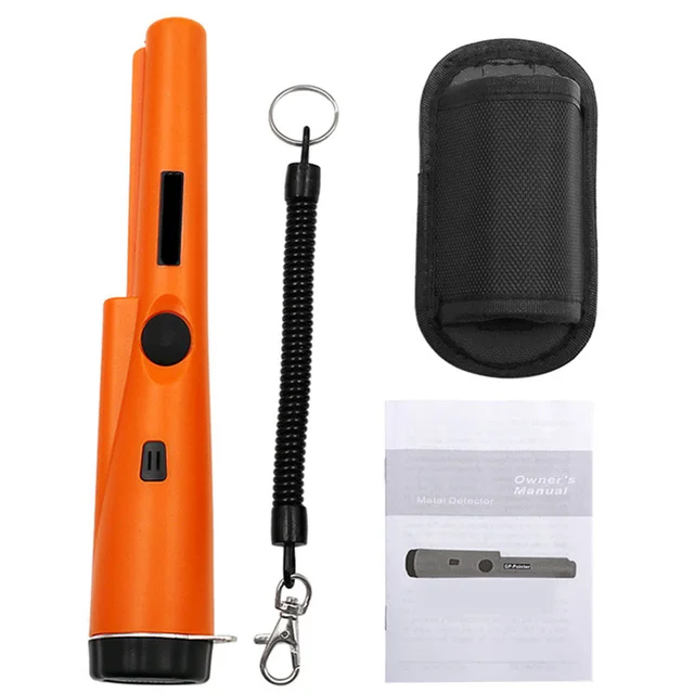 New Handheld Metal Detector Positioning Rod Detector Orange