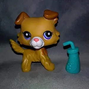 Действительно Редкие pet shop мини игрушки Действие стоячая коллекция коротких волос кошка белый розовый черный оранжевый тигр кошка и собака подарки - Цвет: 4