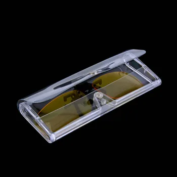 

NEW Simple and Stylish Portable Transparent Shell Case Protector Box For Clip-on Flip-up Lens Glasses