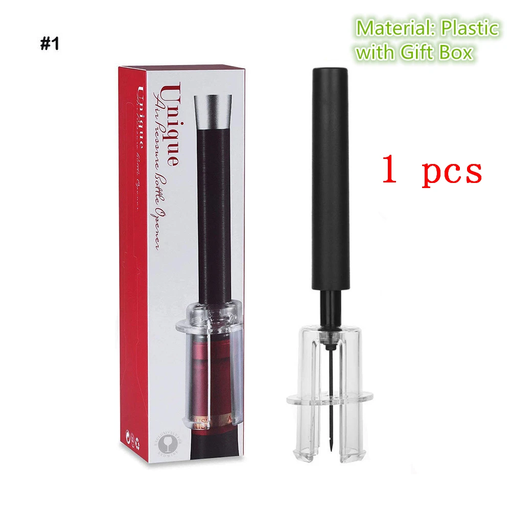 1pcs 1/комплект одежды из 4 предметов, новая красное вино бутылок воздуха Давление иглы Корк штопор "поппер" для бутылок открытия Насосы Штопор пробку кухонные инструменты, гаджеты - Цвет: 1pcs
