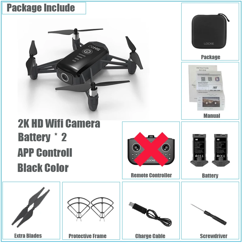 Black App Bat 2 Радиоуправляемый мини-Дрон с HD камерой 2K Wifi Вертолет FPV оптический смарт-поток Квадрокоптер RC игрушки Безголовый режим жеста фото/видео Дрон - Цвет: Black App Bat 2