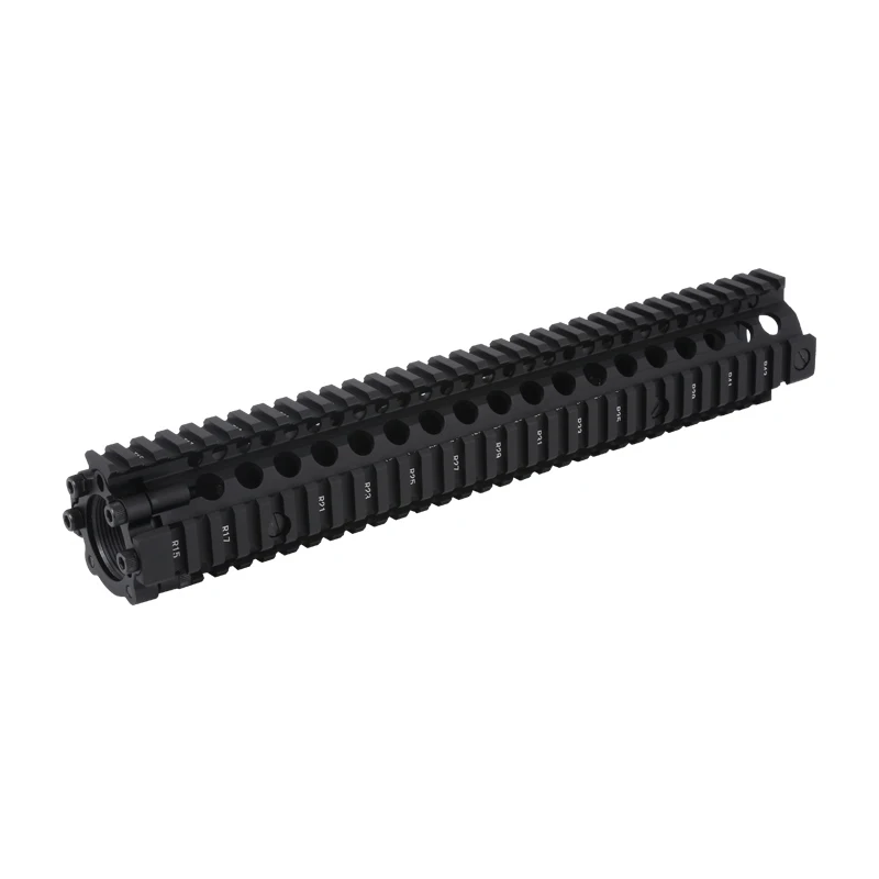 Black 12 Алюминиевый Жесткий анодированный чехол для " 9" 1" Airsoft Handguard тактический рельс для AR AEG Airsoft M4 гелевый бластер Пейнтбольные аксессуары - Цвет: Black 12