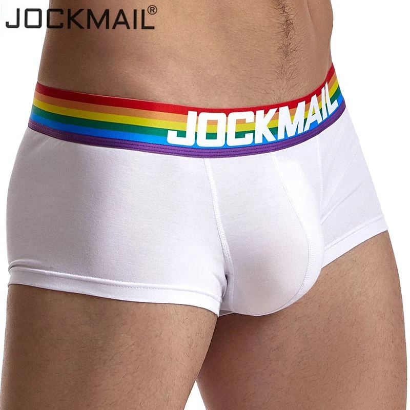 

JOCKMAIL Underwear Men's Trunk Underwear Cotton breathable Underpants boxershorts men Sexy u convex cuecas boxer Gay underwear