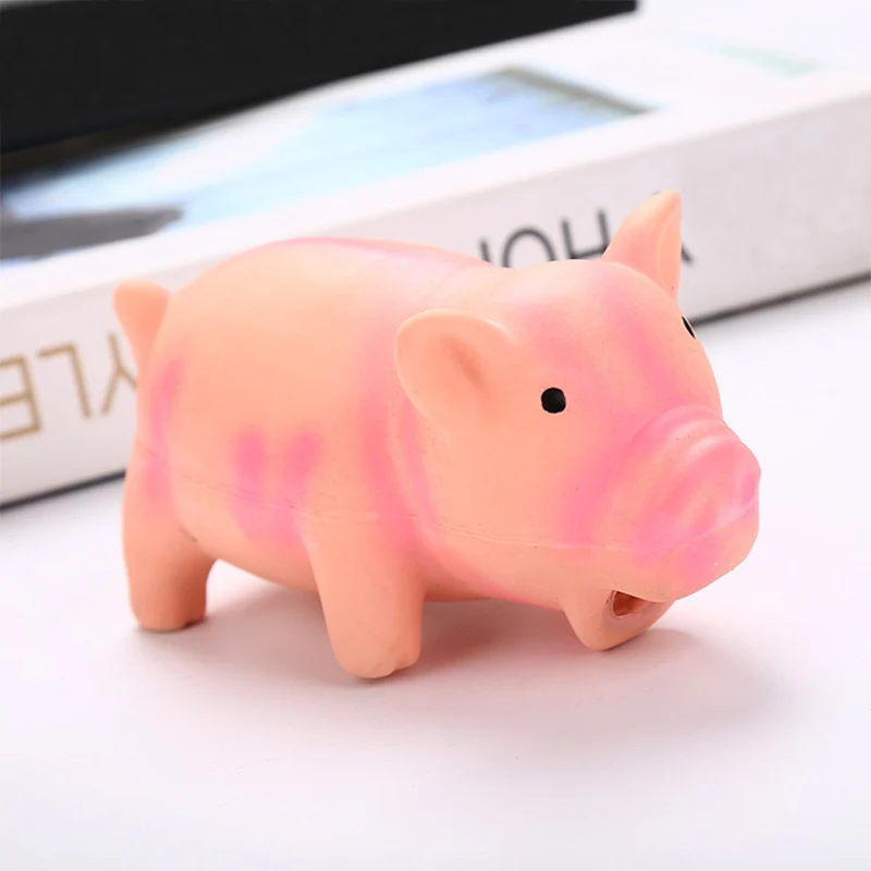 Горячая Распродажа Жевательная симпатичная популярная пищалка для животных игрушки Grunting Latex высокого качества для собак свинья пищалка Обучение 1 шт. игрушки-Жвачки для домашних животных