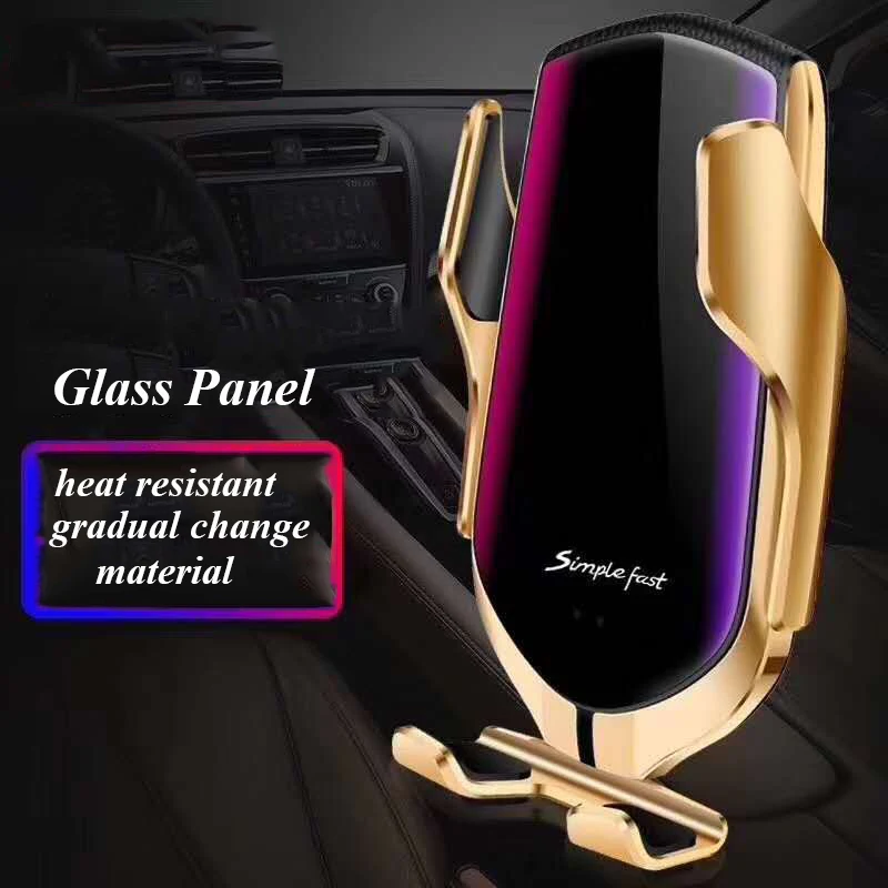 

New Arrivals Wireless Charger For Smart Mobile Phone R2 Qi Wireless Car Charger/Infrared Automatic Clamp Air Vent Phone Holder