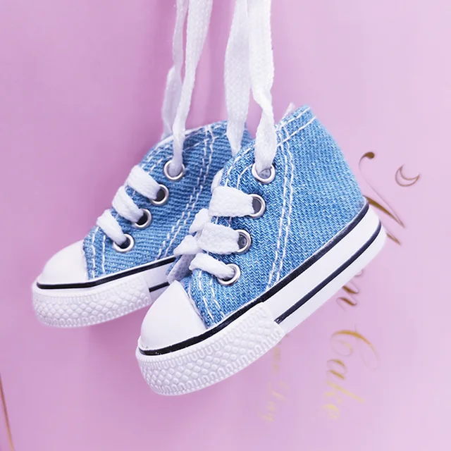 1/3 Doll Shoes 7.5cm Canvas Sneaker Shoes Hand Made Doll Accessories Doll Boots Sneakers Girls Clothes for Bjd 1/4 Doll 2