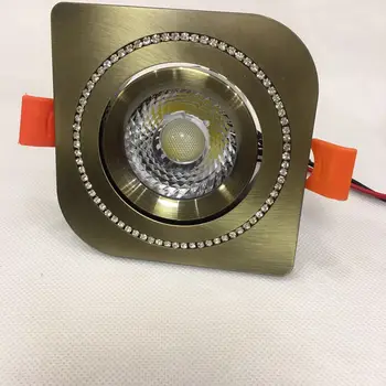 

4pcs/lot 7w 5w square Led Downlight 2019 new lamp Spot Light diameter 70mm Recessed Lamp Ac85-265v Down Lights Free Shipping