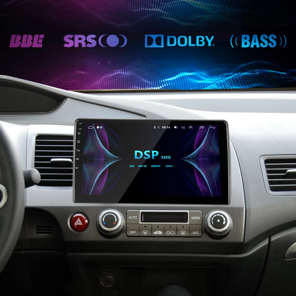 Flash Deal 10" 2G 32G Android 8.1 4G NET WIFI RDS DSP Car Radio Multimedia Video Player for Honda Civic 2005-2011 Navigation GPS HiFi 5