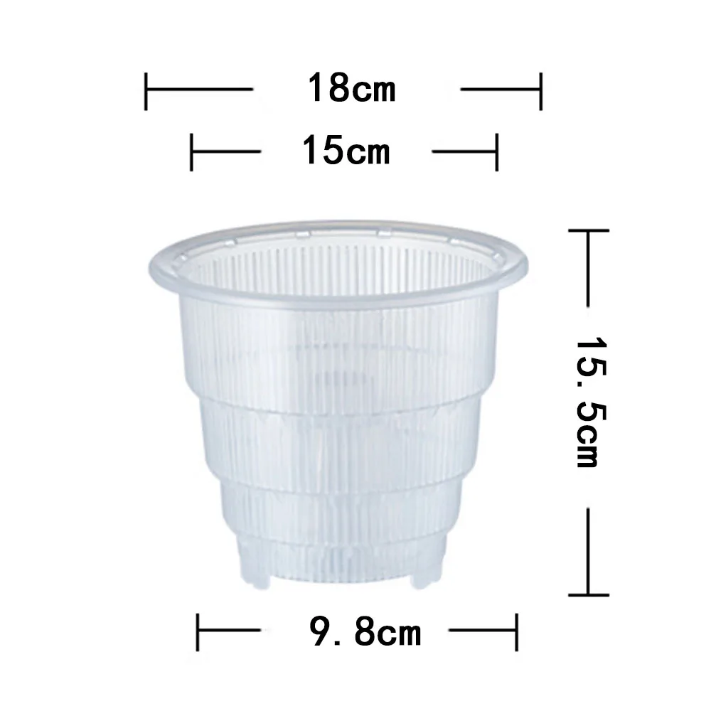 

Plastic Clear Succulent Orchid Pot Planter Container Flower Pot
