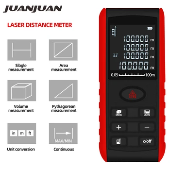 

Digital Laser Rangefinder Laser Meter Distance Tester Tape Finder Distance Measure Device 40 m 60m 100m 40%OFF