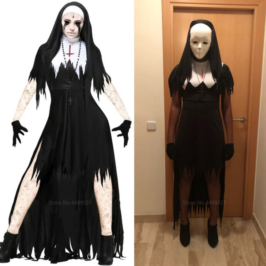 Monja De Disfraces De Halloween Para Mujer Disfraz De Terror De Vampiro Negro Hermana De Miedo Fiesta De Carnaval Disfraces De Fantasia Para Adultos Disfraces De Miedo Aliexpress Monja De Disfraces De Halloween Para Mujer Disfraz De Terror De Vampiro Negro Hermana De Miedo Fiesta De Carnaval Disfraces De Fantasia Para Adultos Disfraces De Miedo Aliexpress