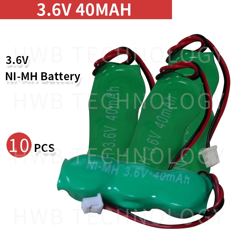 Оригинальный аккумулятор KX 3 6 В 40 мА/ч Ni MH с двумя проводами 10 шт./лот|battery pack|battery