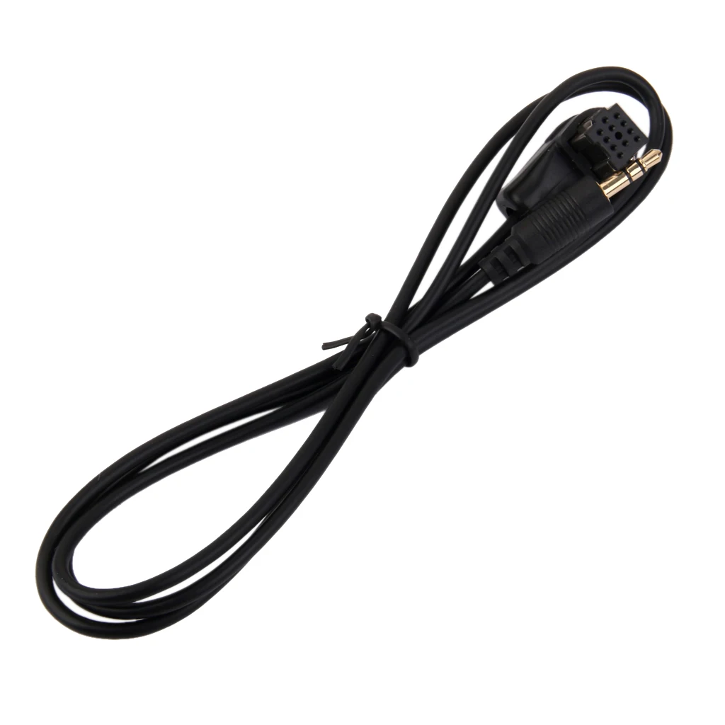 Car Radio Audio Aux Cables MP3 3.5mm Male Plug Input Adapter Connector Wire for Pioneer Headunit IP-BUS
