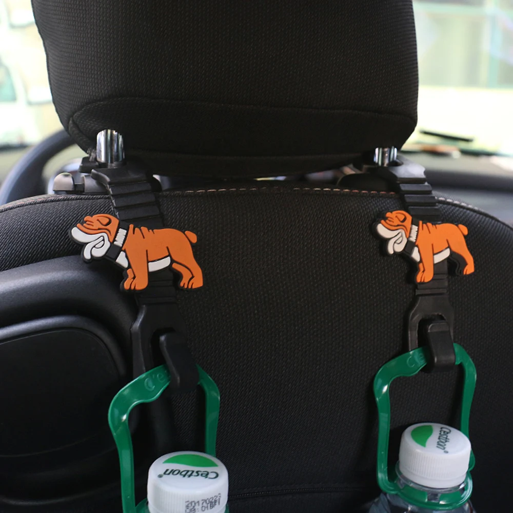 

Car Interior Seat Hook Cartoon Bulldog Pothook For Mini Cooper S JCW F54 F55 F56 F60 R55 R56 R60 R61 Countryman Car Accessories